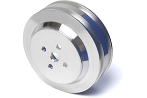 CVF RACING 2 Groove Water Pump Pulley Compatible with Big Block Ford 429 460 Engines (385 Series)