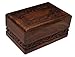 Bogati Hand Carved Rosewood Urn with Border Design (Medium)