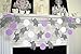 Elephant garland, baby shower decor, elephant shower decoration, nursery decoration, purple grey elephant banner, elephant birthday decor
