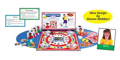 Communicate Junior Social Skills Pizza Party Board Game - Super Duper Educational Learning Toy for Kids
