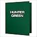 Oxford Twin-Pocket Folders, Textured Paper, Letter Size, Hunter Green, Holds 100 Sheets, Box of 25 (57556EE)