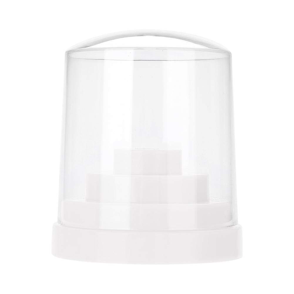 Plastic Nail Drill Stand, 48 Holes Nail Drill Holder Transparent Drill Bit Holder Box Nail Art for Display Organizer(white)