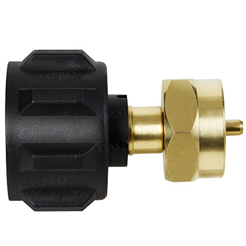 GASPRO Propane Refill Adapter LP Gas Cylinder Tank Coupler-Fits QCC1/Type1 Propane Tank and 1 LB Throwaway Disposable Cylinder-100% Solid Brass Accessory