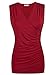 Ninedaily Women's Tank Top Crossover V Neck Ruched Side Camisole