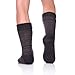 SDBING Mens Super Soft Warm Cozy Fuzzy Fluffy Thick Heavy Fleece-lined Winter Christmas gift With Grips Slipper socks (Gray)