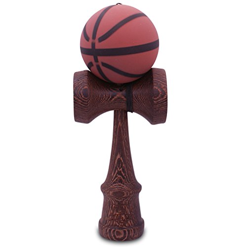 Kaleb USA Basketball Brown & Black With Exotic Siamea Wood Handle Kendama