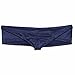 iEFiEL Mens Shiny Cap Cover Bulge Pouch Low Rise Mini Bikini Briefs Lingerie Underwear Dark Navy L