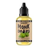 Monk Drops - 100% Monkfruit Liquid Sweetener, Zero Glycemic, Zero Calories, Zero Sugar, No Added Water, Concentrated Monk Fruit (350 Servings)
