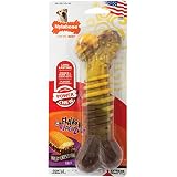 Nylabone Flavor Frenzy Souper Dura Chew Cheesesteak Flavored Bone Dog Chew Toy, 50+ lbs