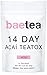 Baetea 14 Day Acai Teatox: Gentle Detox Tea. Reduce Bloating and Constipation. Appetite Suppressant. 14 Pyramid Tea Bags. Natural Weight Loss Tea. Ultimate Body & Colon Cleanse.