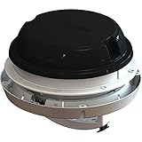 Maxx Air Fan Dome, 6" Fan, Black