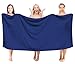 SALBAKOS 100% Turkish Cotton Jumbo Bath Sheet Towel Oversized 40x80 inch | Premium Hotel & Spa Quality, Soft, Absorbent, XL Bath Towels | Made in Turkey (Pack of 1, Navy, Jumbo Bath Sheet)
