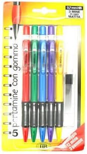 Soft Grip 0.7mm HB Mechanical Refillable Pencils With Extra Leads Eraser x 250
