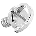 RAYSUN SN-150555 3 Pack Camera 1/4 Inch D Shaft D-Ring Screw Adapter for Camera Tripod Qrs Quick Release Plate