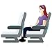 Pasithea Airplane Footrest Travel Footrest, Airplane Travel Accessories, Foot Hammock. Add Comfort to Your Flight. Made with Plush Memory Foam and Easy Carry-on Storage.