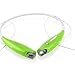 GEARONIC TM Wireless Sport Stereo Headset Bluetooth Earphone headphone for Samsung LG iPhone -Green