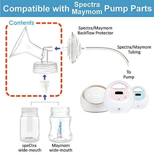 Maymom Compatible 24mm Flange & Duckbill Valve for Spectra S1 Spectra