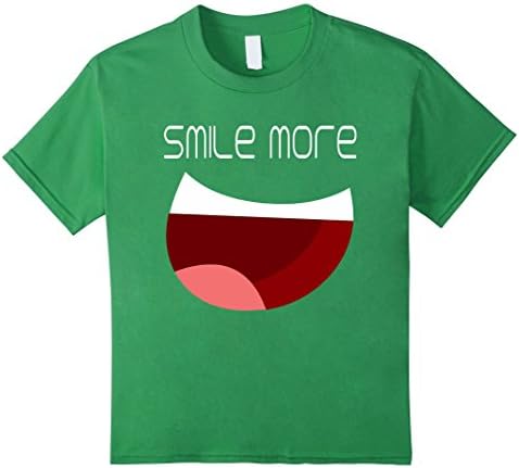 Kids Smile more t shirt 8 Grass