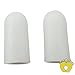 HappyFeet Toe Cap Toe Protector Sleeve - For Bunion, Hammer, Toe Rubbing 2- Pack (Small)