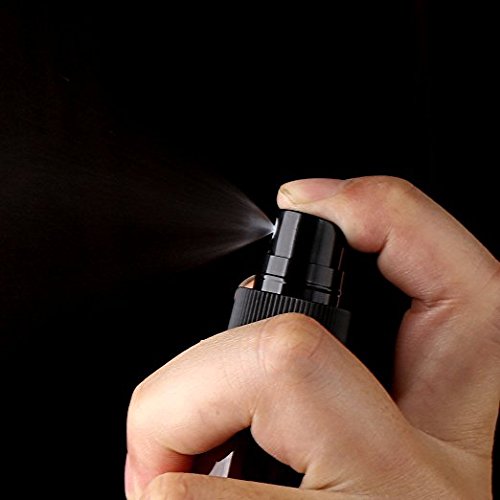 JJKMALL-Empty Plastic Fine Mist Spray Bottle 30ML Aguder 1oz Perfume Make Up Portable Refillable Sprayer Bottles Cosmetic Atomizers (6 Pack) (Amber) Free 1pcs pipette