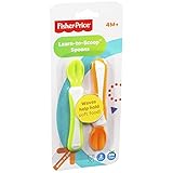 Fisher Price Training Spoons (2 pack) -- Learn to Scoop Spoons (BPA Free)
