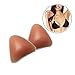 TopBine Women Fashion Triangle Bikini Top Silicone Bra Removable Smart Cups Pad Inserts (A/B CUP, Beige)