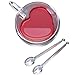 Heart Mug - Heart Shaped Mug Tea Cups Glass Coffee Cups | Double Wall Insulated Mugs Set Of 2 | 9.5 oz With Two Glass Spoons - JECOBI