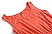 Zattcas Womens Summer Contrast Sleeveless Tank Top Floral Print Maxi Dress Orange Coral XX-Large