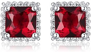 Sponsored Ad – 925 STERLING SILVER Earrings with Square White CZ, Sapphire, Emerald or Ruby Simulated Centre & FLAWLESS Sparkling Cubic Zirconia. The Silver Halo Earrings are a Lovely Gift for Her.