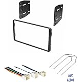 ASC Car Stereo Radio Install Dash Kit, Wire Harness, and Radio Tool to Install a Double Din Aftermarket Radio for select Ford Lincoln Mazda Mercury Vehicles - Compatible Vehicles Listed Below