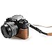 kinokoo PU Leather Cover Bag for fuji X-T100 Camera and 15-45mm Lens, Prective Case with Shoulder Strap-brown