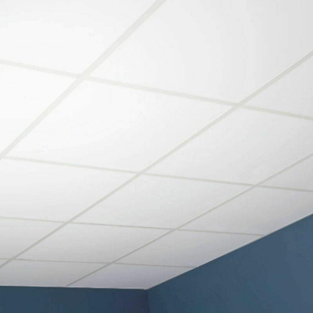 soundsulate Sound Adsorbing Acoustical White Ceiling Tiles (24" x 48" x 2")