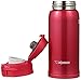 Zojirushi SM-SA36-RW Stainless Steel Mug, 12-Ounce, Clear Red