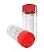 nini-Spice Storage Containers – 6 Small Spice Jar or Empty Spice Bottles Set for Everyday Use – Each with 200 ml (7oz) Capacity – Food-Safe Clear Plastic