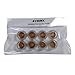 Syrinx Round Bottom Round Opening 22-27mm Dia Caliber Transparent Silicone Gel Round Chair Leg Caps Feet Pads Furniture Table Covers Wood Floor Protectors Pack Of 8