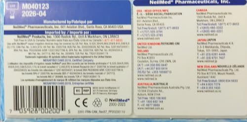 NeilMed Sinus Rinse All Natural Relief Premixed Refill Packets 100 Each