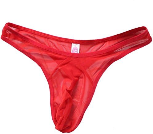 Dong Dian Men's Sexy Sheer Mesh G-String Thongs Underwear
