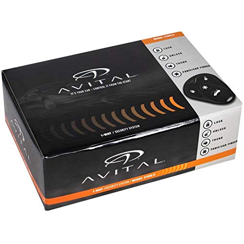 Avital 3100LX 1-Way Car Security System Alarm Keyless Entry + Door Lock Actuator
