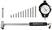 Mitutoyo 511-723 Dial Bore Gage, 50-150 mm, 0.001 mm Graduation, Stem Diameter 8 mm with 2109SB-10 Dial Indicator