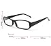 FancyG Vintage Inspired Classic Rectangle Glasses Frame Eyewear Clear Lens - Black