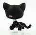 Rare Black Cat Green Eyes Flower Patch Kids Toy Littlest Pet Shop LPS #2249