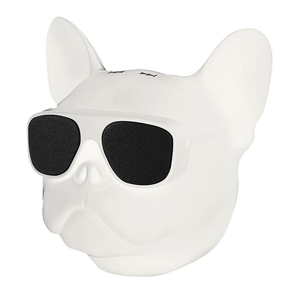 Les-Theresa Music Bluetooth Speaker, Portable Dog Shaped 4.1 Blue Tooth Speaker, Speakers Bluetooth 32G Memory, Music Sound Players For Outdoor Activities, Home (White)