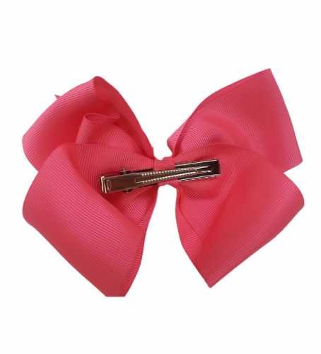 Cover Your Hair Pink Hair Bow - Boutique Hair Bows - Bows for Girls - Grossgrain Bows - Thumbnail 2