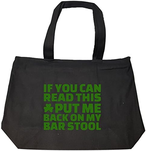 If You Can Read This Put Me Back On My Bar Stool - Tote Bag With Zip