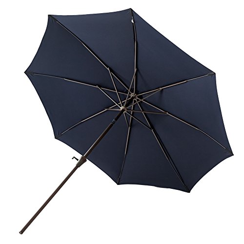 FLAME&SHADE 11 ft Outdoor Patio Umbrella with Tilt Navy Blue Pricepulse