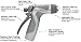 Gilmour 400GCR Heavy-Duty Stainless Steel Rear Trigger Nozzle, Adjustable Spray Tip