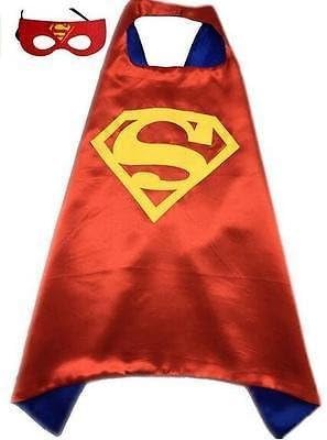 Kids superhero cape Halloween costume cape and mask