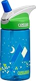 CamelBak Geo Mountains Eddy Kids Water Bottle, .4 L, Blue
