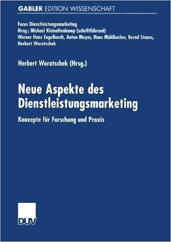 Amazoncom Neue Aspekte Des Dienstleistungsmarketing - 