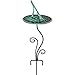 Rome B109 Flowerbed Sundial Base, Wrought Iron with Black Powder Coat, 20-Inch Height